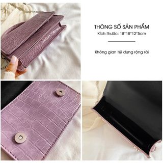 Túi đeo chéo mini dập vân da rắn phong cách Hàn Quốc cực xinh xắn D839