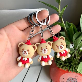 Móc khoá dẻo hình gấu siêu đẹp