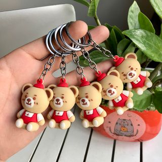 Móc khoá dẻo hình gấu siêu đẹp