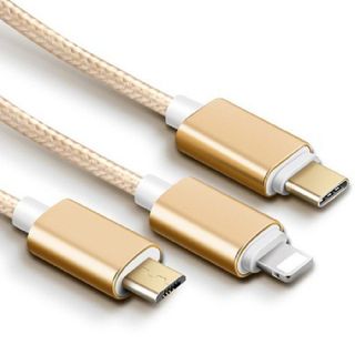 Cáp dù 3 đầu 2A dài 1m2