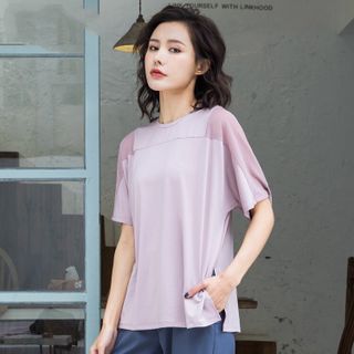 Áo tập tank lưới có tay