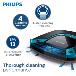 Robot hút bụi FC8794 FC8795 Smart Pro Easy có tấm lau nhà