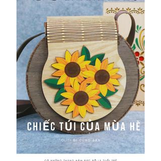Túi xách gỗ handmade. Chiếc túi của mùa hè