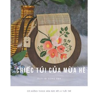 Túi xách gỗ vintage.