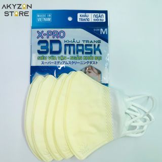 Khẩu Trang X-Pro 3D Mask ngăn vi khuẩn (5 cái/gói)