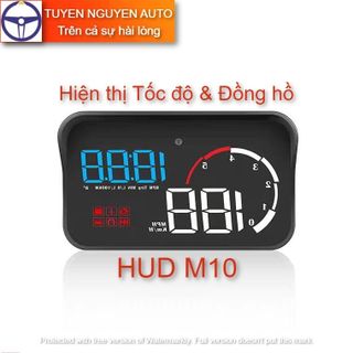 Thiết bị hiển thị tốc độ ô tô HUD M10, hiện đồng hồ thời gian, mức tiêu hao nhiên liệu giá sỉ