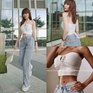 Áo yếm croptop thắt dây