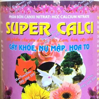 Phân bón Super Canxi - Canxi Nitrat hũ 100g, giúp cây khỏe, nụ mập, hoa to, sản phẩm chuyên dùng cho hoa lan, cây cảnh.