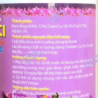 Phân bón Super Canxi - Canxi Nitrat hũ 100g, giúp cây khỏe, nụ mập, hoa to, sản phẩm chuyên dùng cho hoa lan, cây cảnh.