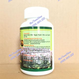 Phân bón Super Magie - Magnesium sunphat hũ 100g, giúp cây xanh nhanh, hoa tươi, bền màu, sản phẩm chuyên dùng cho hoa lan, cây cảnh.