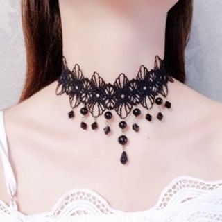 Choker đeo cổ bản to mẫu giọt nước giá sỉ