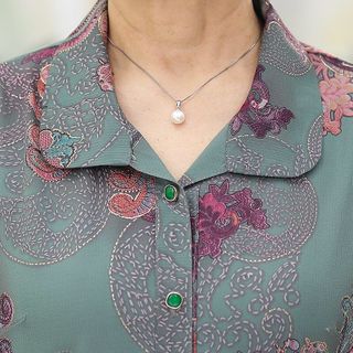 Áo sơ mi trung niên nữ thời trang, phối hoa trẻ trung NV0168