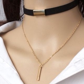 Choker đeo cổ 2 dây thanh dài siêu xinh giá sỉ