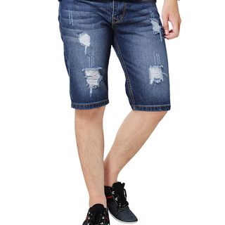 Quần short jean nam đơn giản