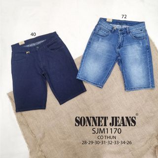 QUẦN SHORT JEAN NAM CAO CẤP - SJM1170 (CO GIÃN)