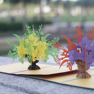 Thiệp 3d size lớn 15x15 cm hoặc 12x17 cm