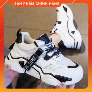 Giày thể thao nữ 2 dây kép gắn mác JINTU