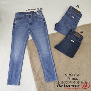 QUẦN JEAN NAM CAO CẤP FORM STRAIGHT - SJM1181 (CO GIÃN)
