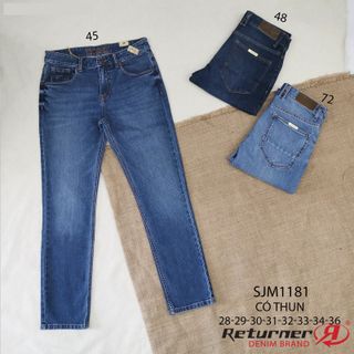 QUẦN JEAN NAM CAO CẤP FORM STRAIGHT - SJM1181 (CO GIÃN)