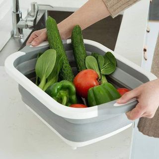 Thau Thớt gấp gọn - Thớt kèm chậu gấp gọn
