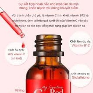 Tinh Chất Phục Hồi Dưỡng Trắng Sáng Da, Mờ Vết Thâm TIAM My Signature Red C Serum 30ml