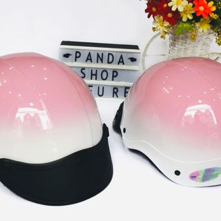 Nón mix 2 màu trắng hồng