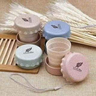 Ly Nước Gấp Gọn - Ly Gấp Gọn Lúa Mạch - Ly Nước Mang Theo Du Lịch