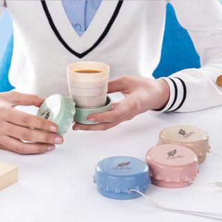 Ly Nước Gấp Gọn - Ly Gấp Gọn Lúa Mạch - Ly Nước Mang Theo Du Lịch