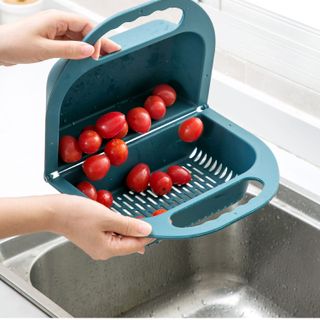 Rổ Chậu Gấp 2in1 gác bồn rửa chén *mẫu hot 2020*
