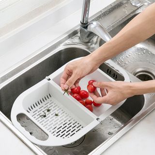 Rổ Chậu Gấp 2in1 gác bồn rửa chén *mẫu hot 2020*