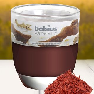 Ly nến thơm tinh dầu Bolsius Sandalwood 105g QT024347 - gỗ đàn hương giá sỉ