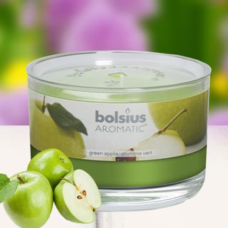 Ly nến thơm tinh dầu Bolsius Green Apple 155g QT024882 - hương táo xanh giá sỉ