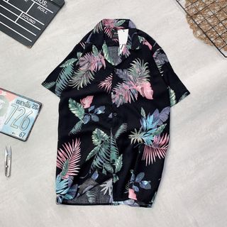 ÁO SƠ MI HỌA TIẾT CỔ VEST