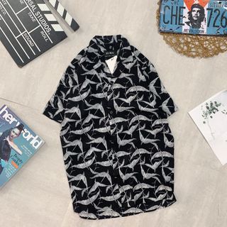 ÁO SƠ MI HỌA TIẾT CỔ VEST