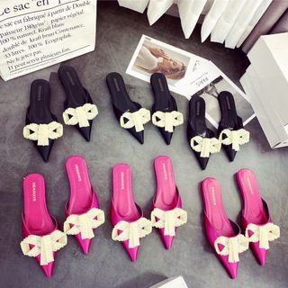Dép sục nơ ngọc