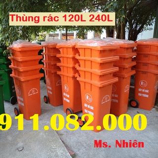 Bán thùng rác nhựa hdpe loại 120L 240L 660L giá rẻ- chuyên thùng rác giá sỉ- giá sỉ