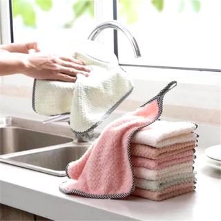 KHĂN LAU ĐA NĂNG CÓ MÓC TREO 10 CHIẾC / 1 set