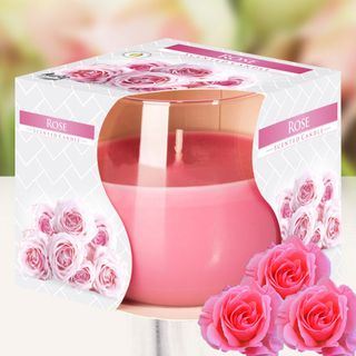 Ly nến thơm tinh dầu Bispol Rose 100g QT024782 - hương hoa hồng giá sỉ