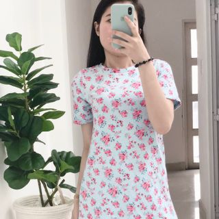 Đầm suông giả jean
