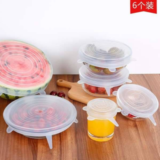 Set 6 NẮP ĐẬY THỰC PHẨM SILICON SIÊU TIỆN CHO CÁC CE NỘI TRỢ