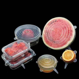 Set 6 NẮP ĐẬY THỰC PHẨM SILICON SIÊU TIỆN