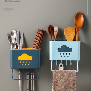 Kệ mây đựng đũa dán tường tiện dụng