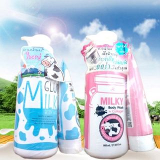 Sữa tắm Gluta milk hàng thái