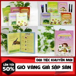 BỘ 5 QUYỂN TẬP TÔ KÈM 3 BÚT TỰ BAY MÀU giá sỉ