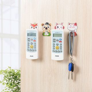 Combo 5 Móc Dán Tường Treo Điều Khiển Tivi Máy Lạnh Hình Thú