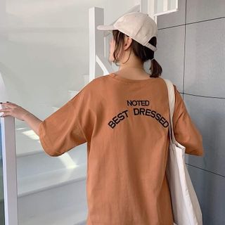 Áo thun nâu NOTED BEST DRESSED