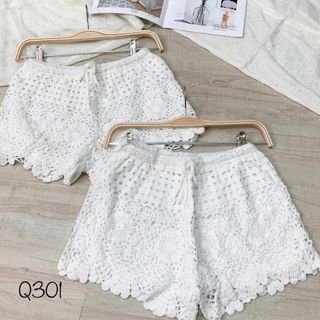Quần len móc ren hoa Có hẹn với mùa h