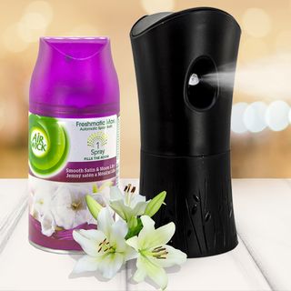 Bộ phun tinh dầu tự động Air Wick Smooth Satin & Moon Lily 250ml QT004879 - hương hoa ly giá sỉ