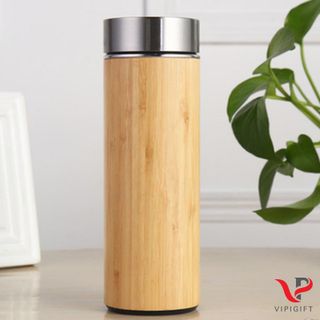 BÌNH GIỮ NHIỆT-VỎ TRE TRÚC- VIPIGIFT