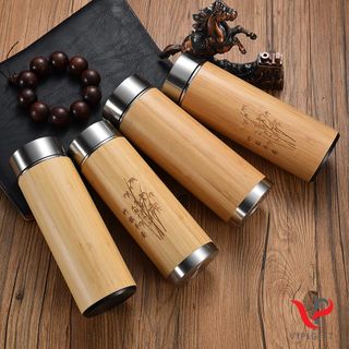 BÌNH GIỮ NHIỆT-VỎ TRE TRÚC- VIPIGIFT